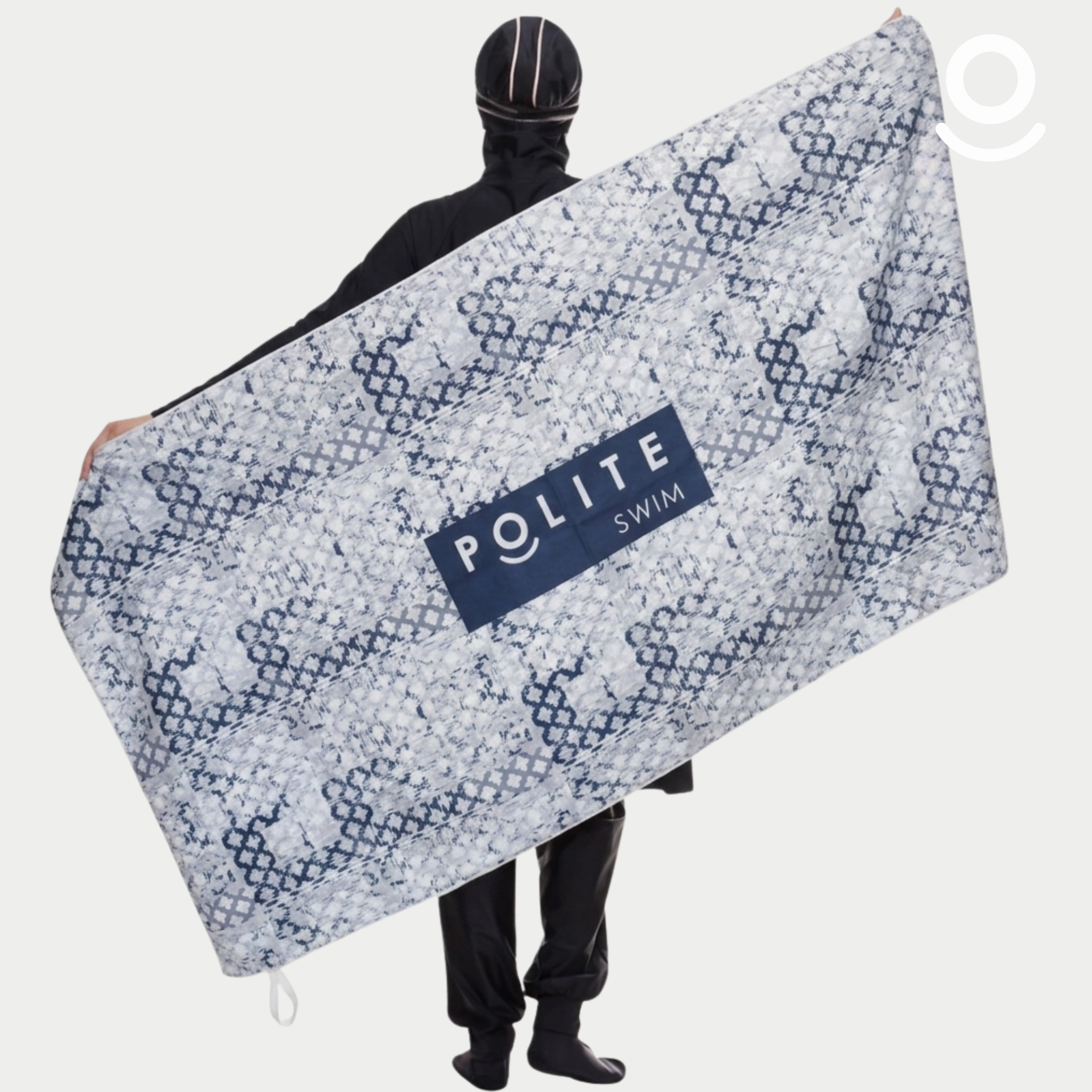 POLITE SWIMMING TOWEL SQUARE NAVY