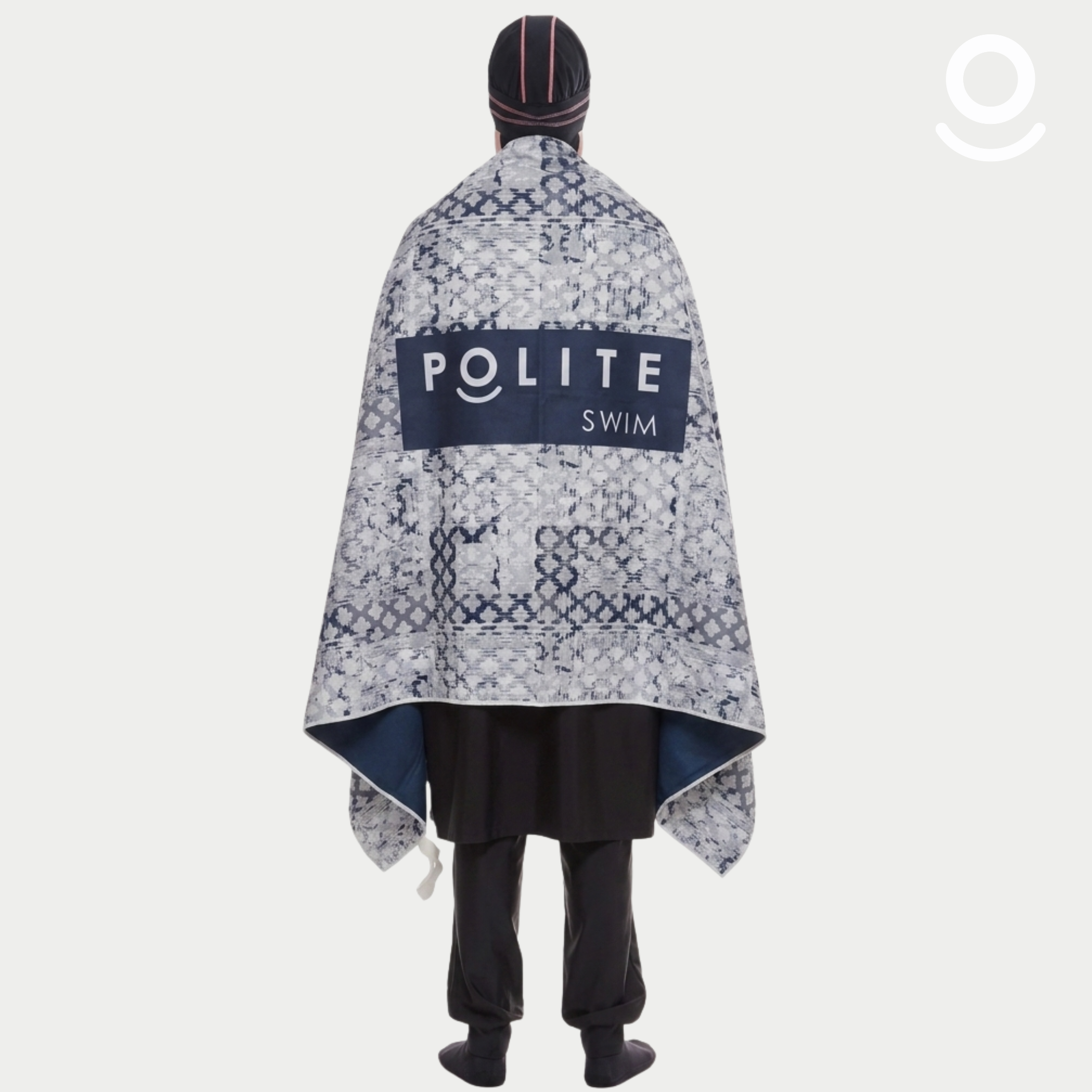 POLITE SWIMMING TOWEL SQUARE NAVY