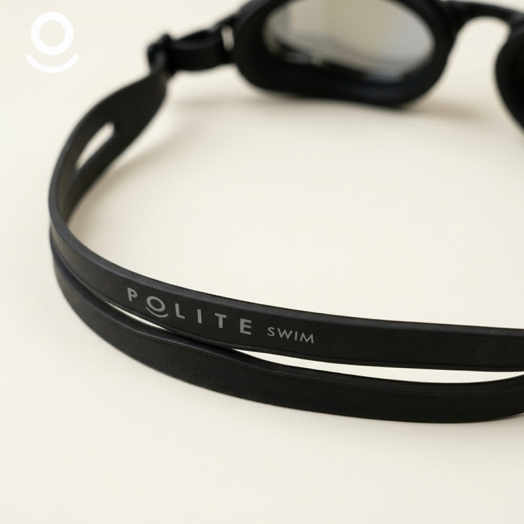 Kacamata Renang POLITE swim - SG SWORDFISH SILVER BLACK