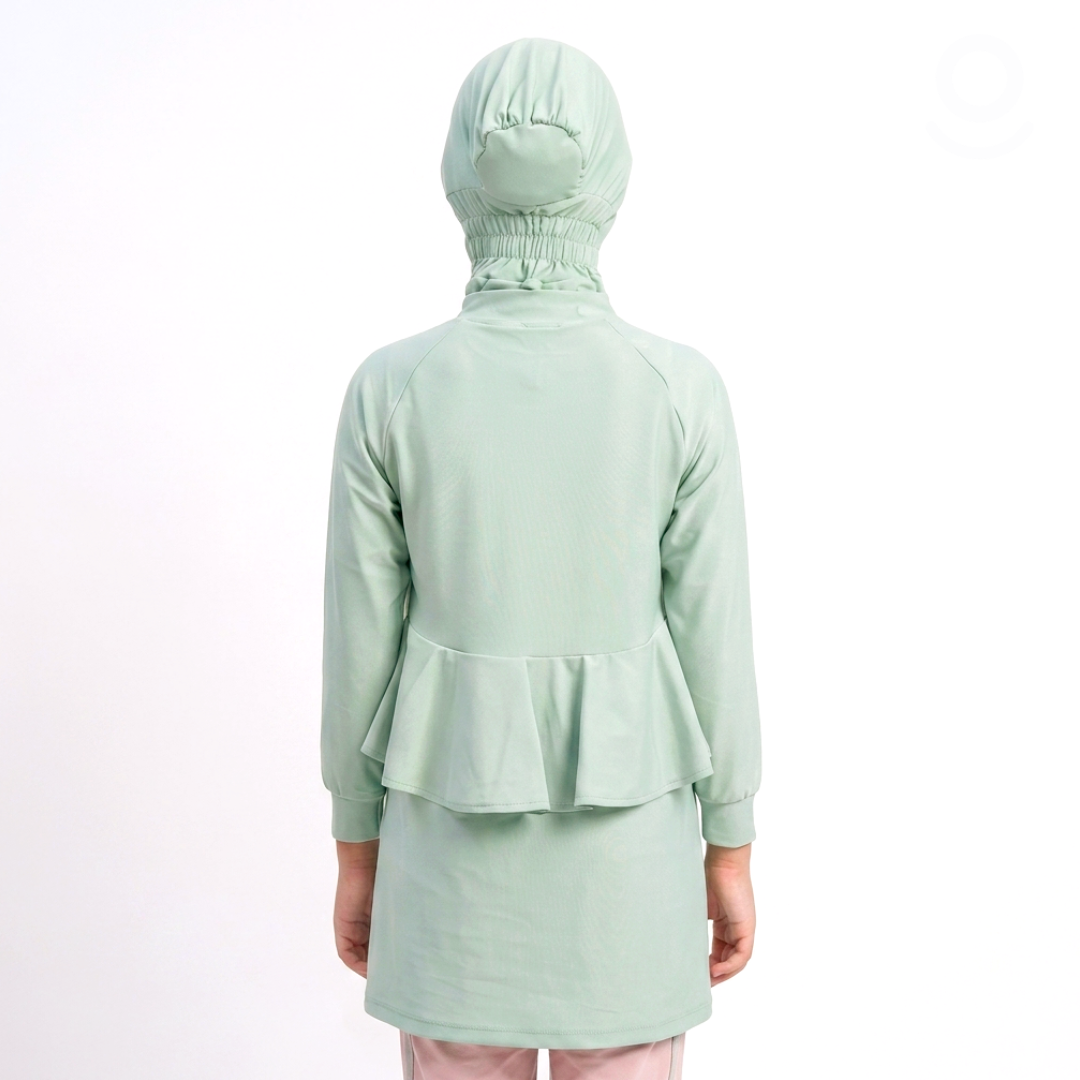Baju Renang Anak Muslimah - MARLIN SG-WR (SAGE - WOODROSE)