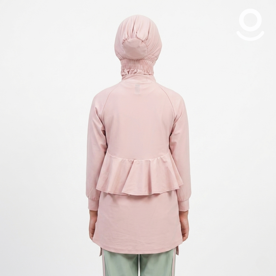 Baju Renang Anak Muslimah - MARLIN WR-SG (WOODROSE - SAGE)