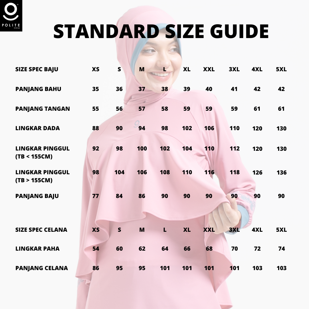 Baju Renang Muslimah Premium Syar'i - 2WHALE FIN PI-TB (PINK - TURKISH BLUE)