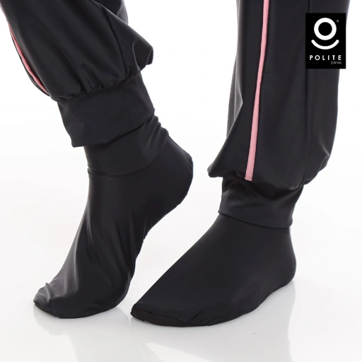 Image of Kaos Kaki Renang Premium POLITE swim - SS BLACK NEW