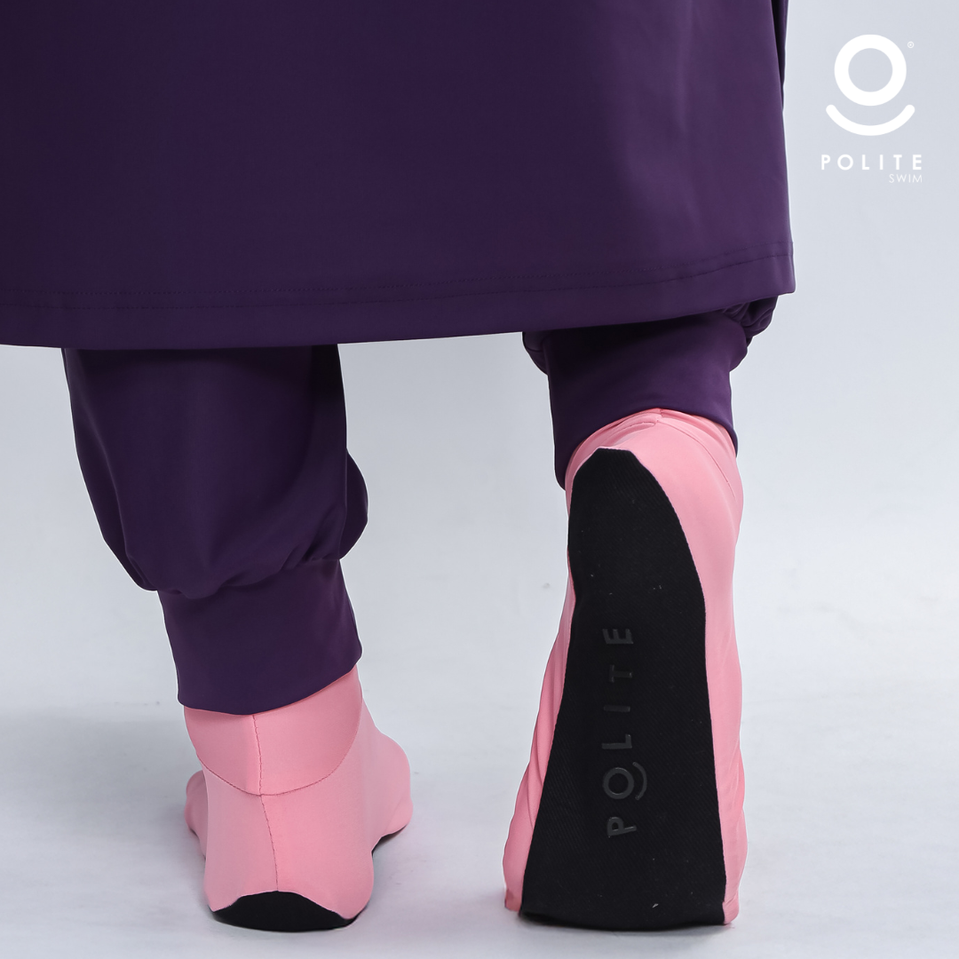Kaos Kaki Renang Premium POLITE swim - SS PINK (NEW SOLE)