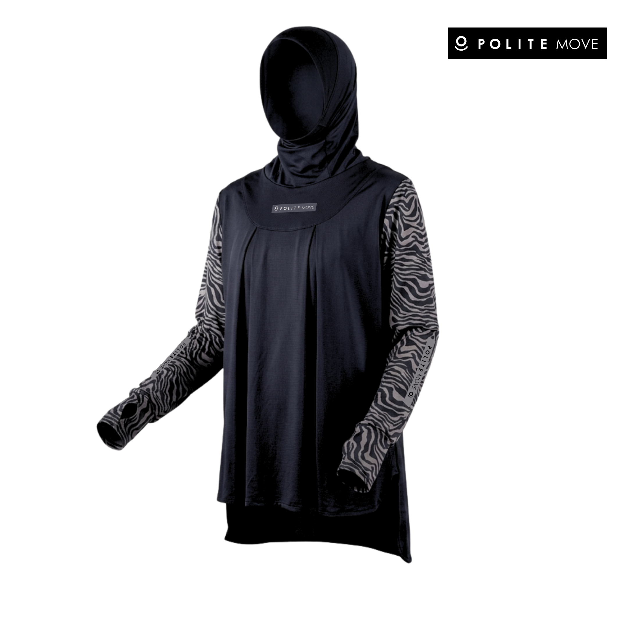 Baju Olahraga Muslimah - HITBLOUSE ZEBRA