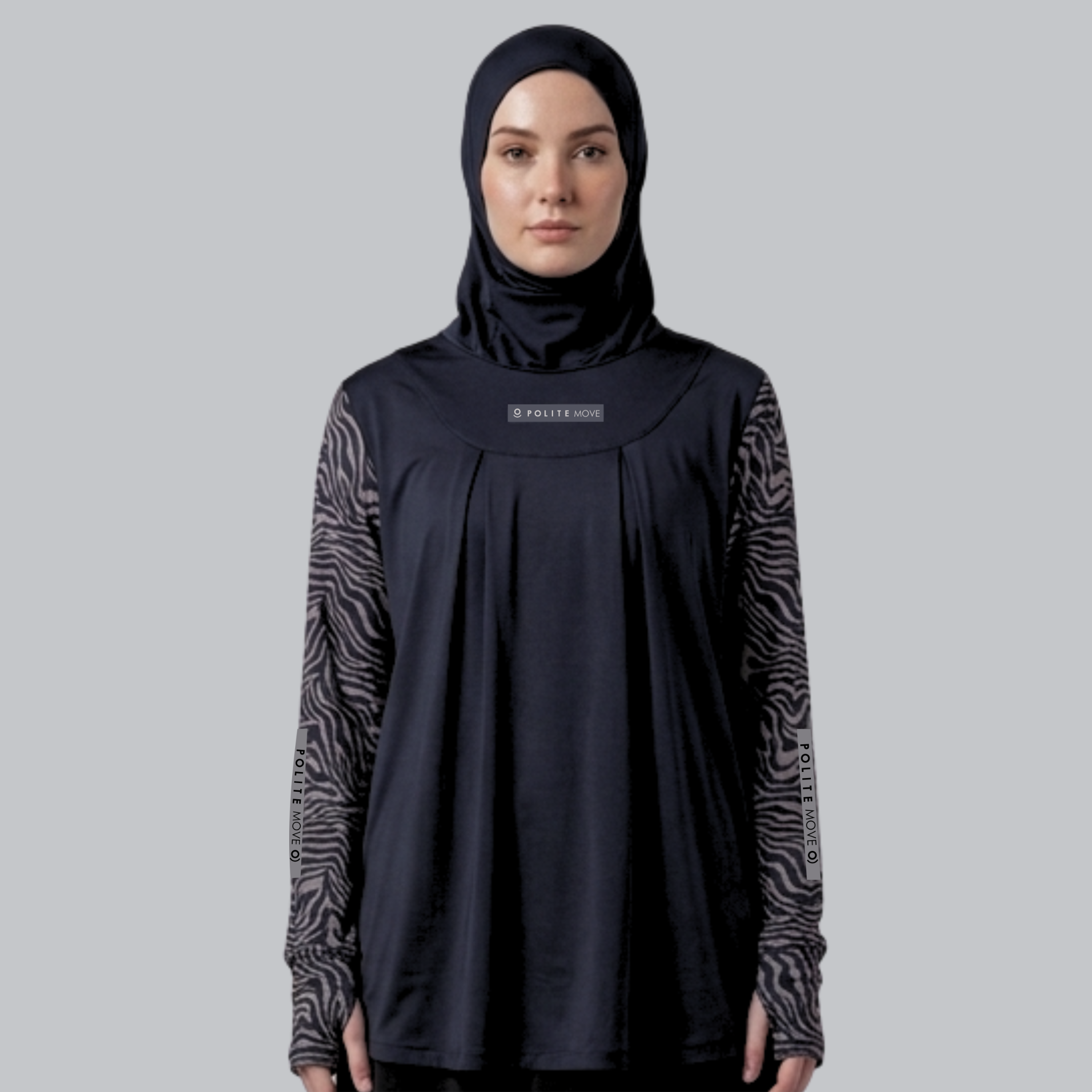 Baju Olahraga Muslimah - HITBLOUSE ZEBRA