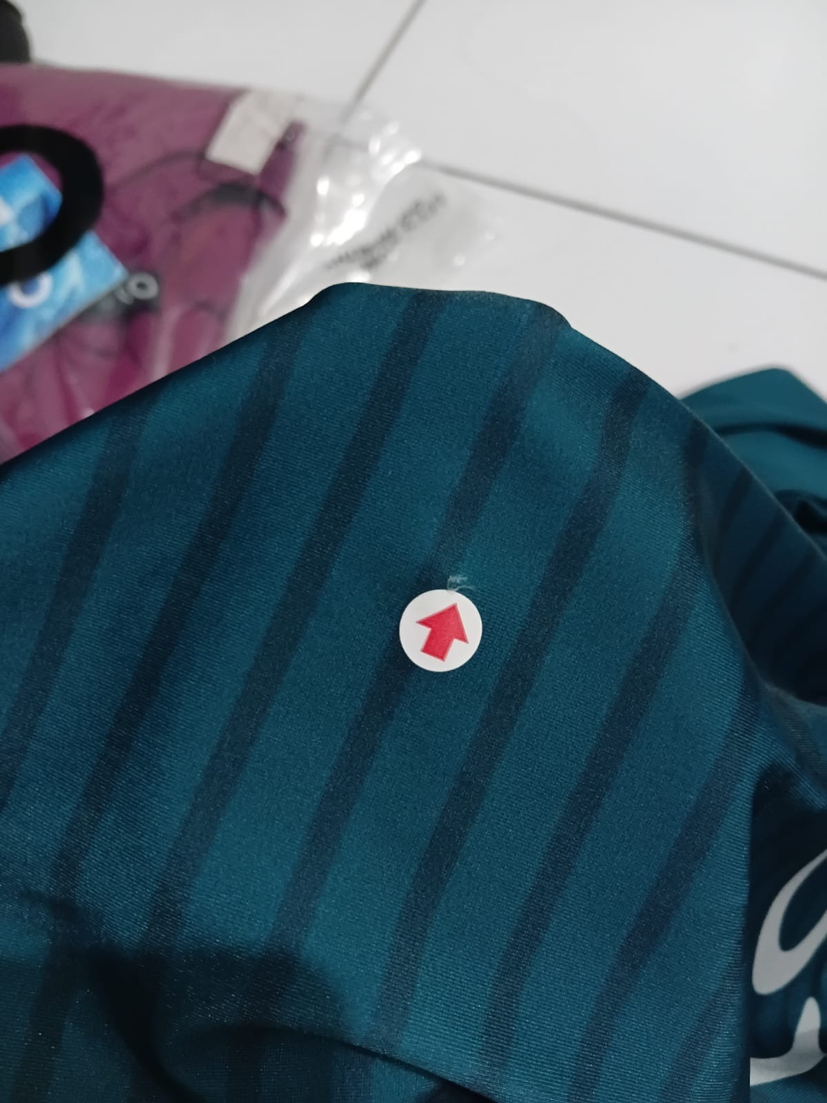 DEFECT Baju Renang Muslimah Premium Syar'i - L. TUN SHARK DT-RSF ROSE A LINE (DARK TEAL - RED SAFFRON)