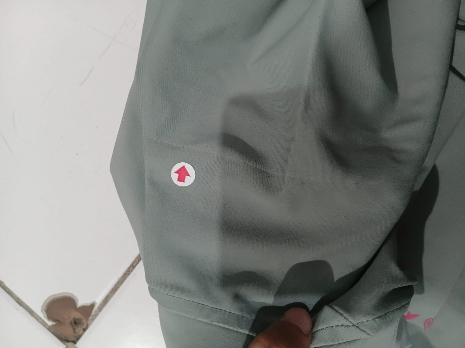 DEFECT Baju Renang Muslimah Premium Syar'i - 1WHALE FIN SG-RSF (SEA GREEN - RED SAFRON)