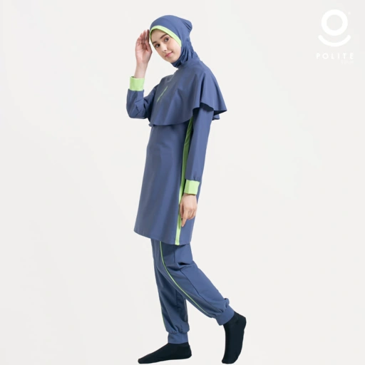 DEFECT Baju Renang Muslimah Premium Syar'i - WHALE SP-BG (SPRUCE - BABY GREEN)