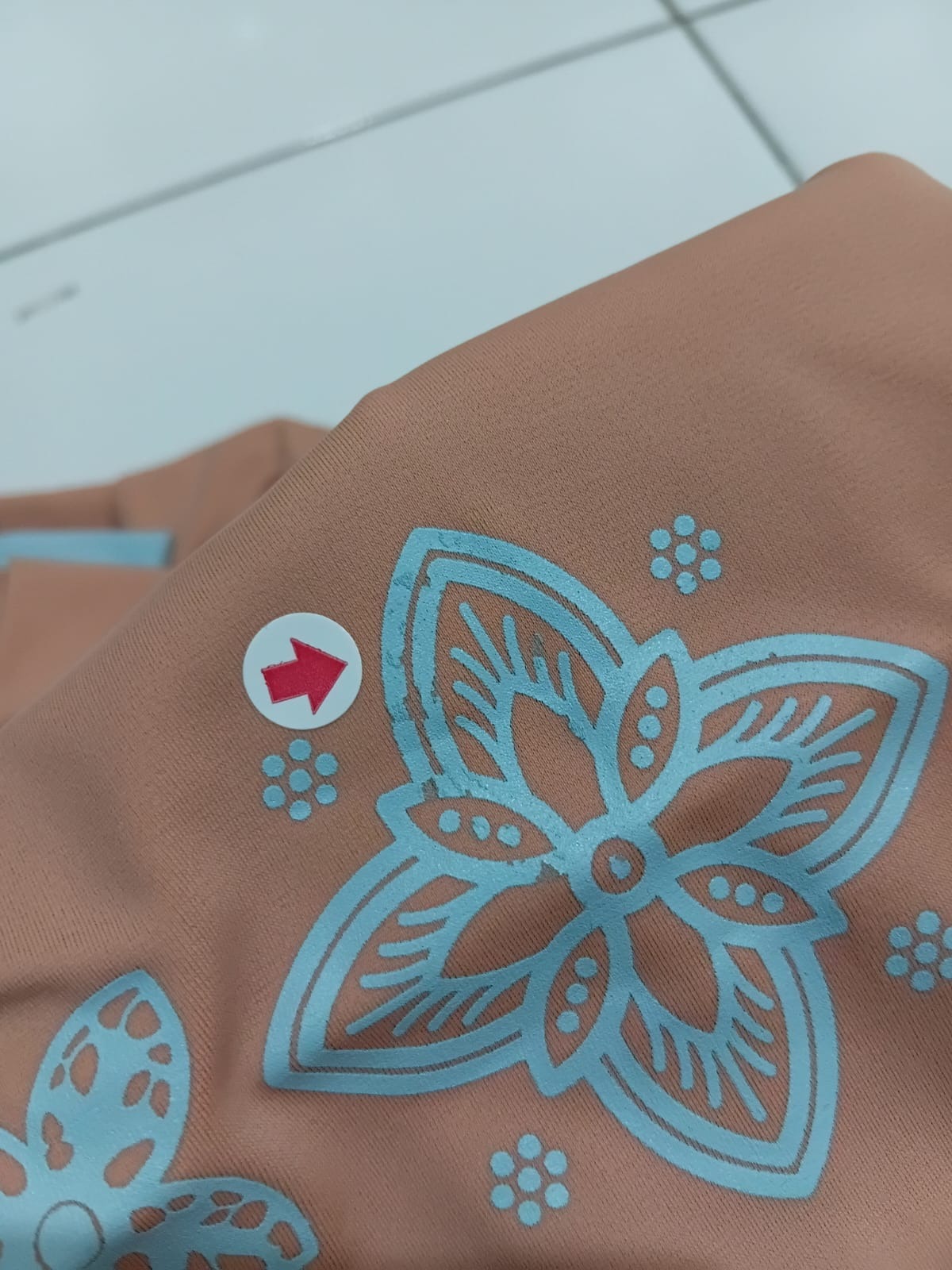 DEFECT Baju Renang Anak Muslimah - MARLIN DS-LB (DARK SALMON - LIGHT BLUE)