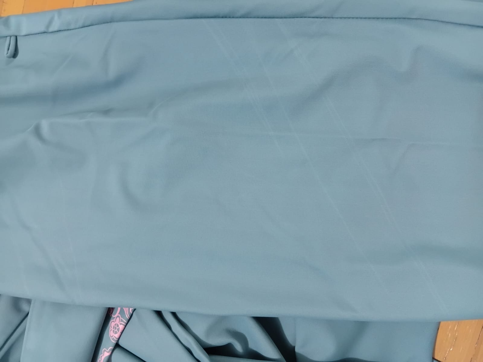 DEFECT Baju Renang Muslimah Premium Syar'i - L. TUN WHALE TB-PI A LINE (TURKISH BLUE - PINK)