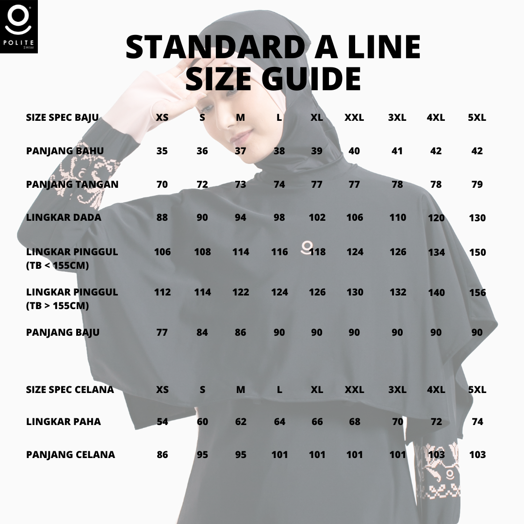 Baju Renang Muslimah Premium Syar'i - 2WHALE BK-CL A LINE (BLACK - COCKTAIL)