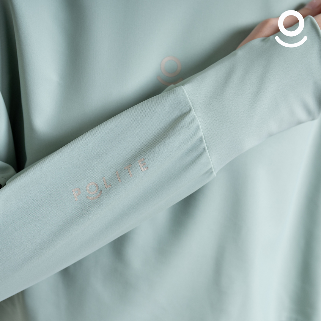 Baju Renang Muslimah Premium Syar'i - 3WHALE SG-NU A LINE (SAGE - NUDE)