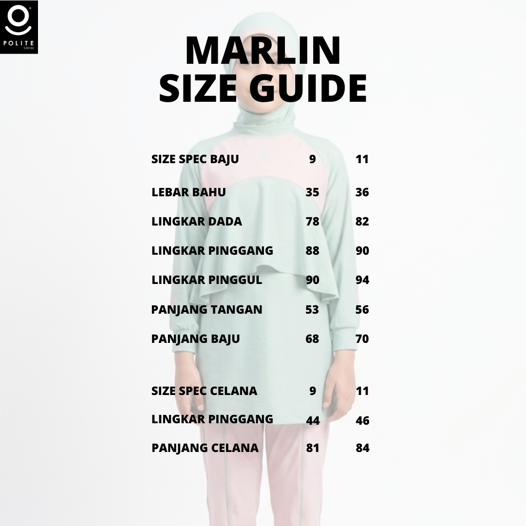 Baju Renang Anak Muslimah - MARLIN SG-WR (SAGE - WOODROSE)