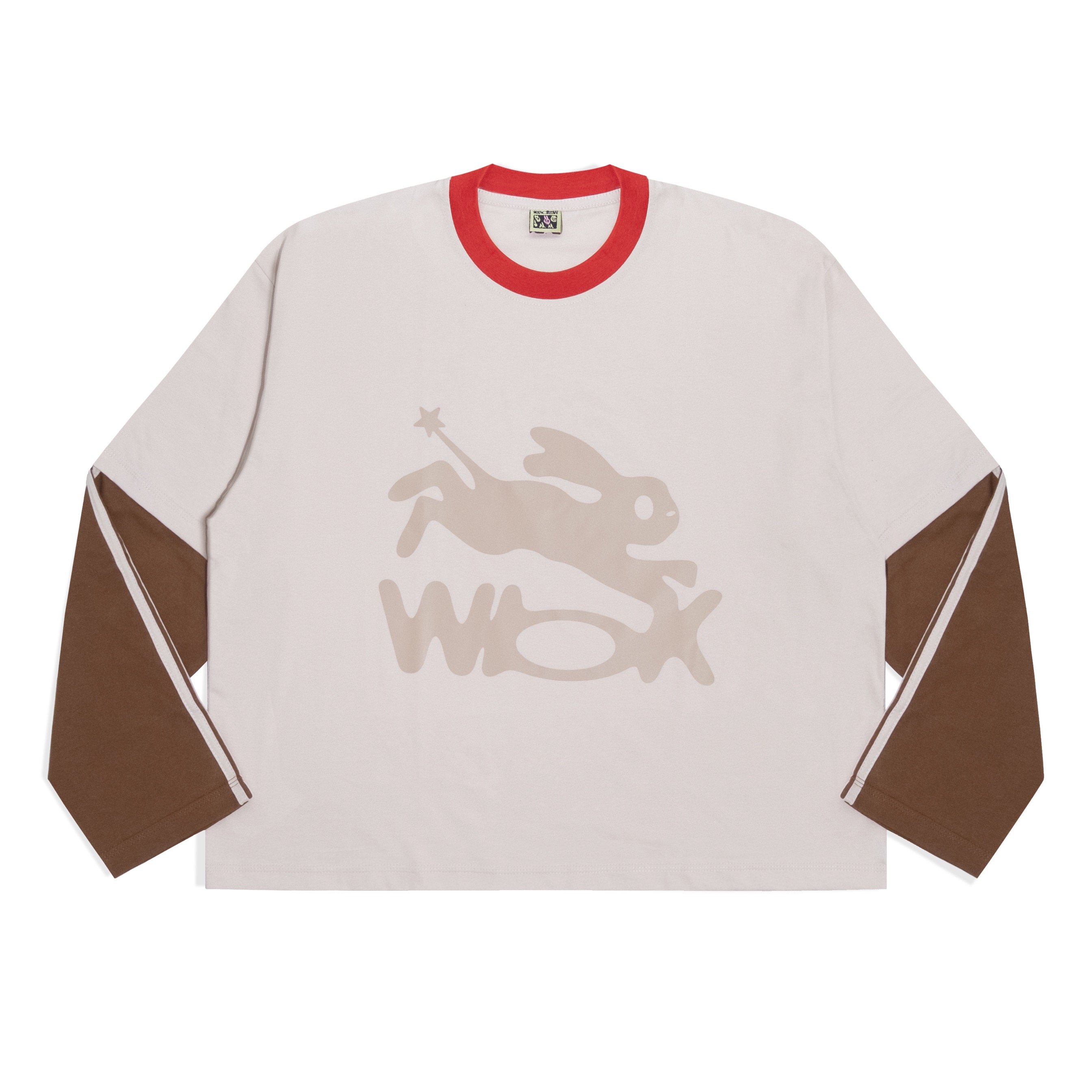 Stripe Bob ( Light Brown ) - Double Contrast Sleeve