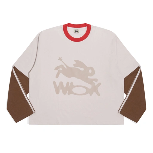 Image of Stripe Bob ( Light Brown ) - Double Contrast Sleeve