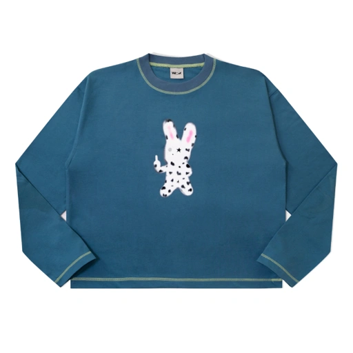 Image of Adopted Bun - Long Sleeve ( Sea Blue )
