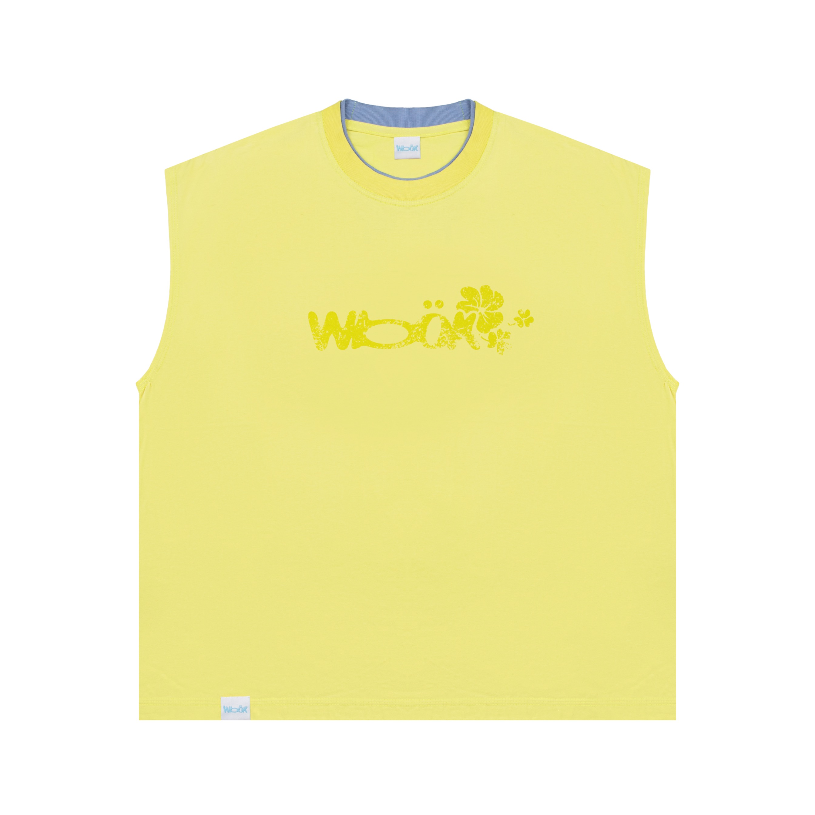 Stanley Sleeveless Tee - Washed Lime