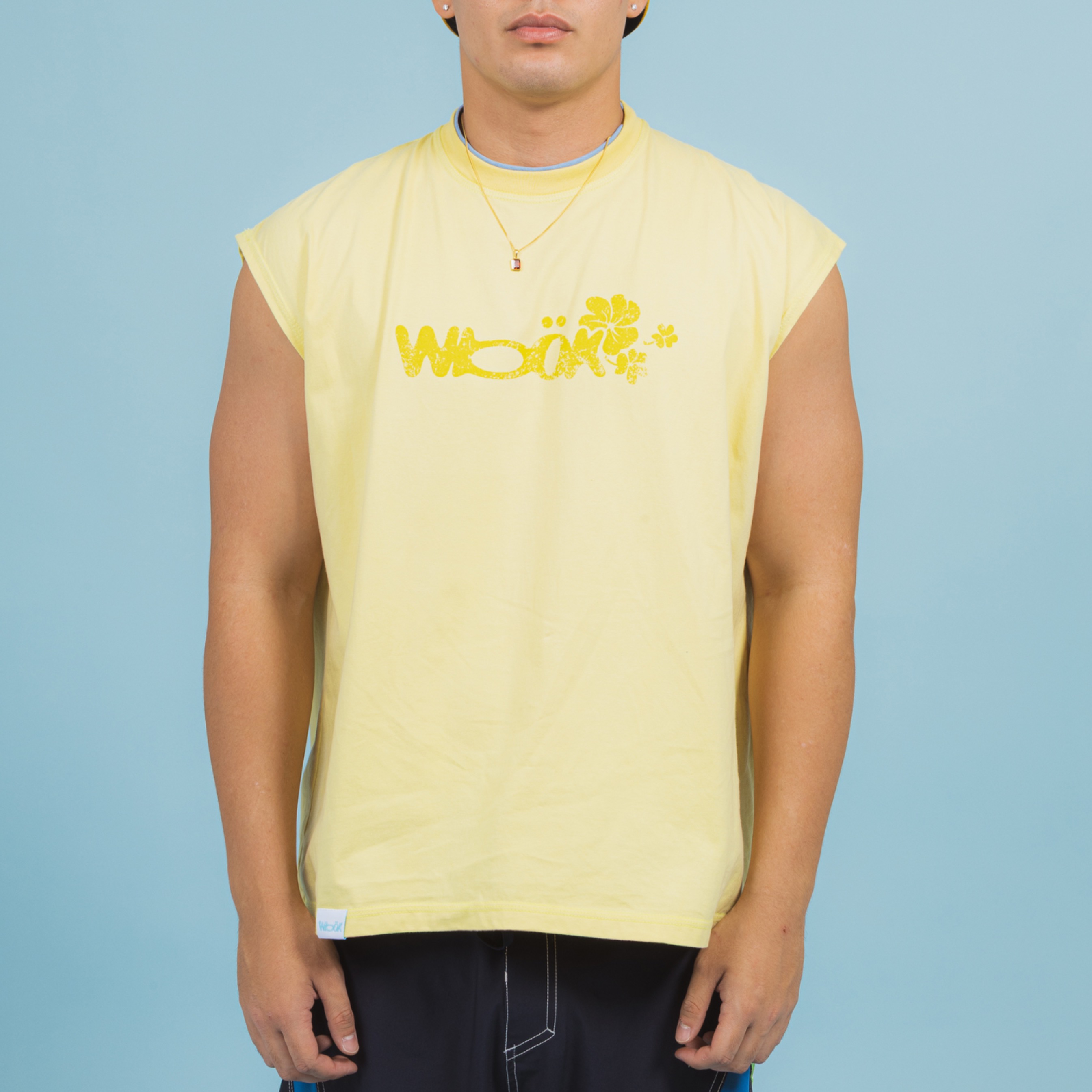 Stanley Sleeveless Tee - Washed Lime