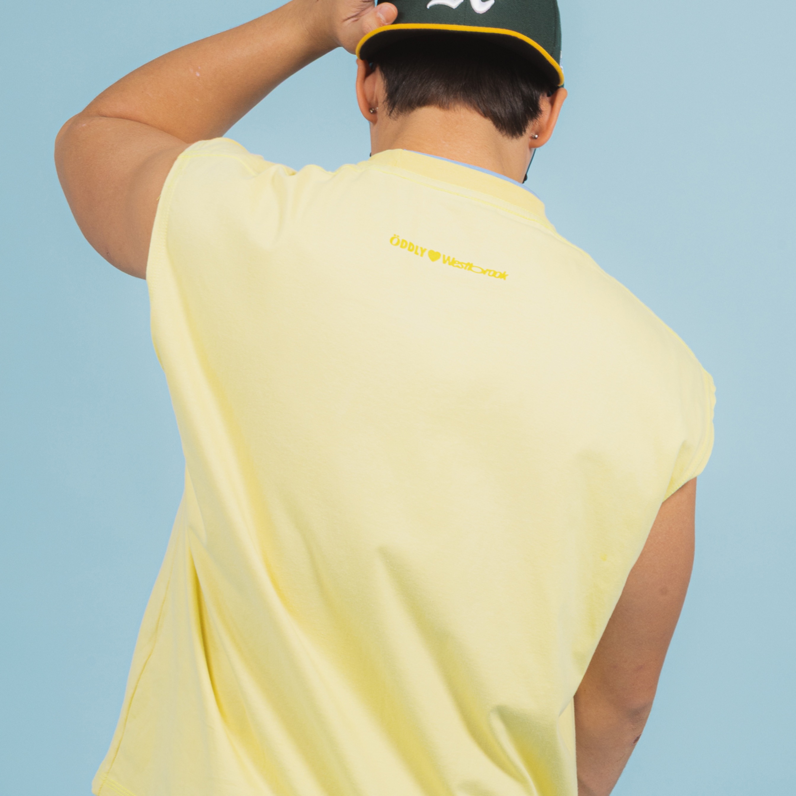 Stanley Sleeveless Tee - Washed Lime