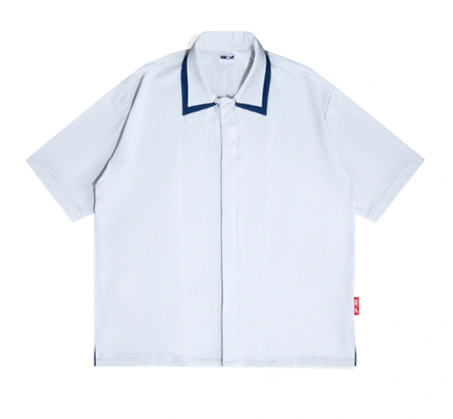 Image of Krinkel ( White ) - Double Collar Shirt 