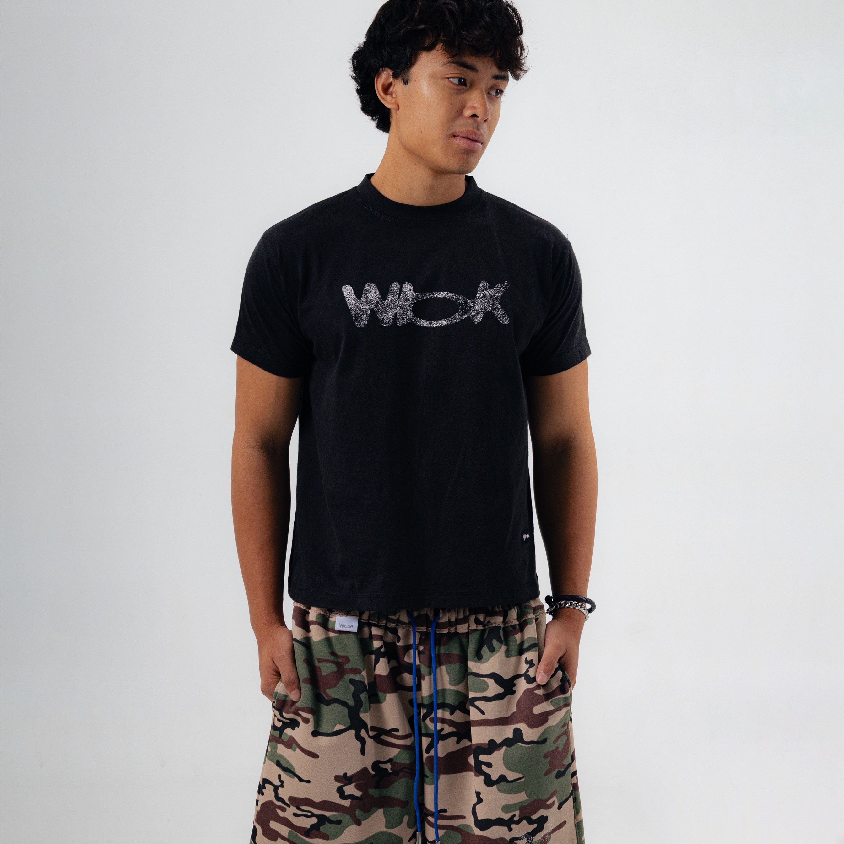 Sunray - Black Faded Fitted tee (  Pre Order )