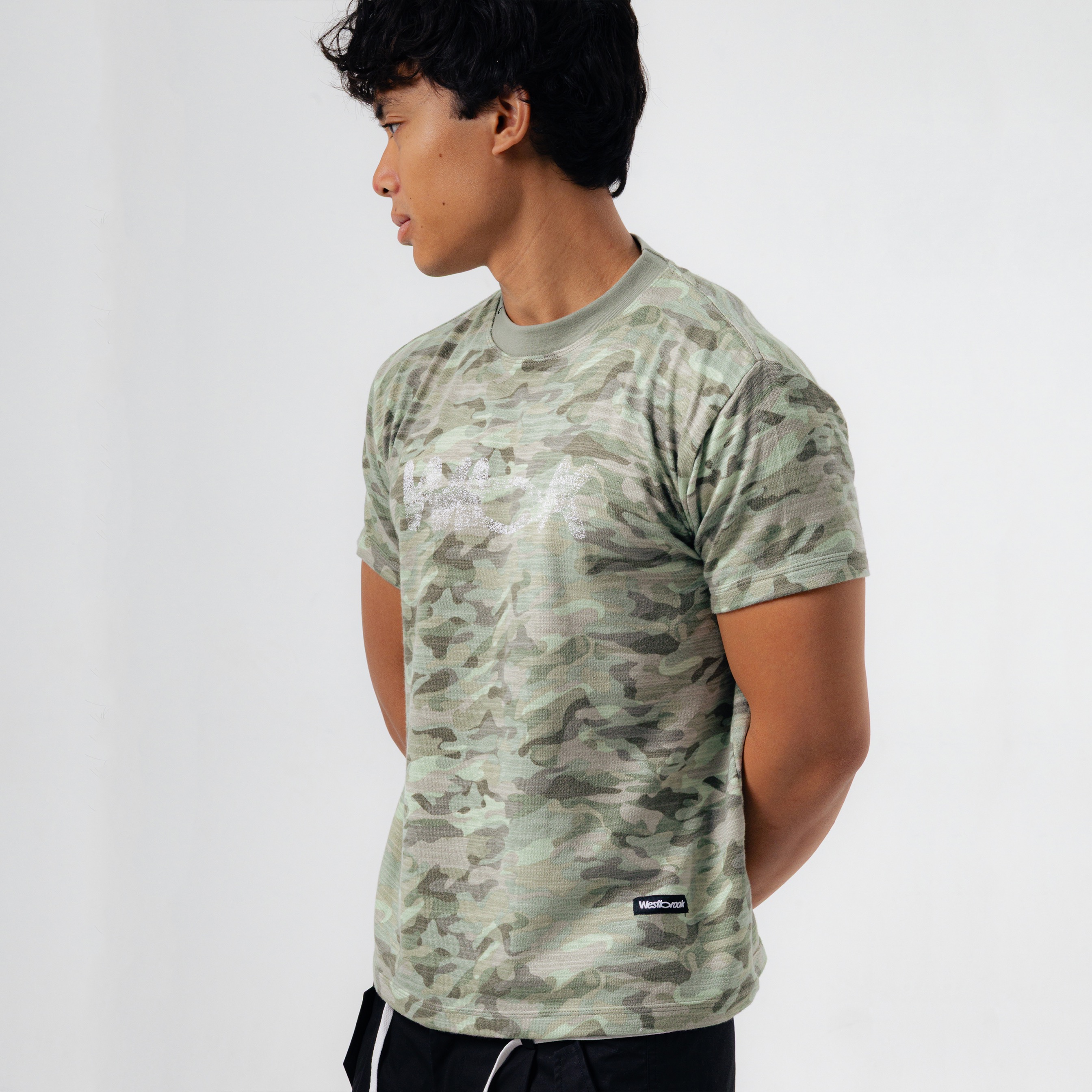 Camo ( Jade ) - Fitted tee
