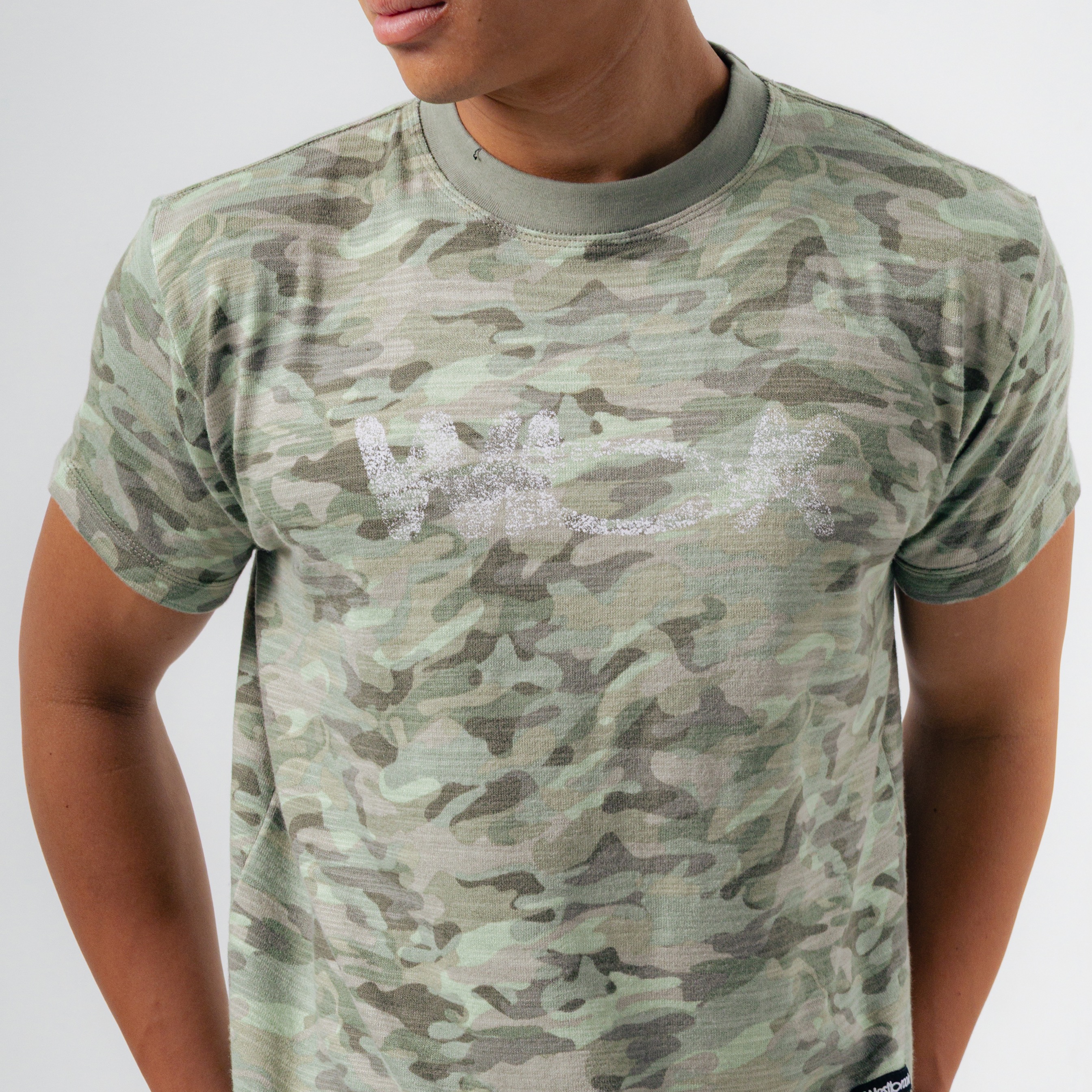 Camo ( Jade ) - Fitted tee