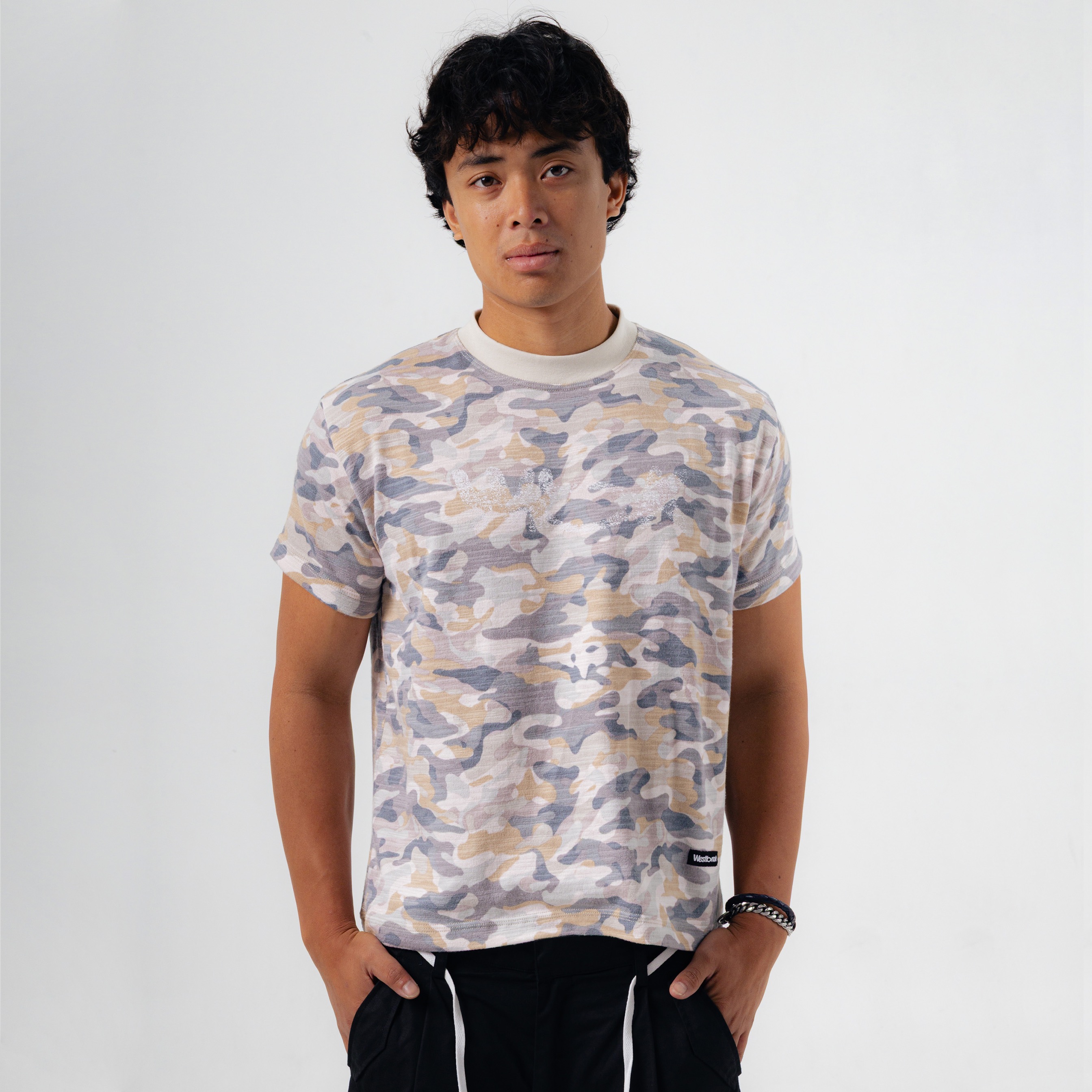 Camo ( Coral ) - Fitted tee
