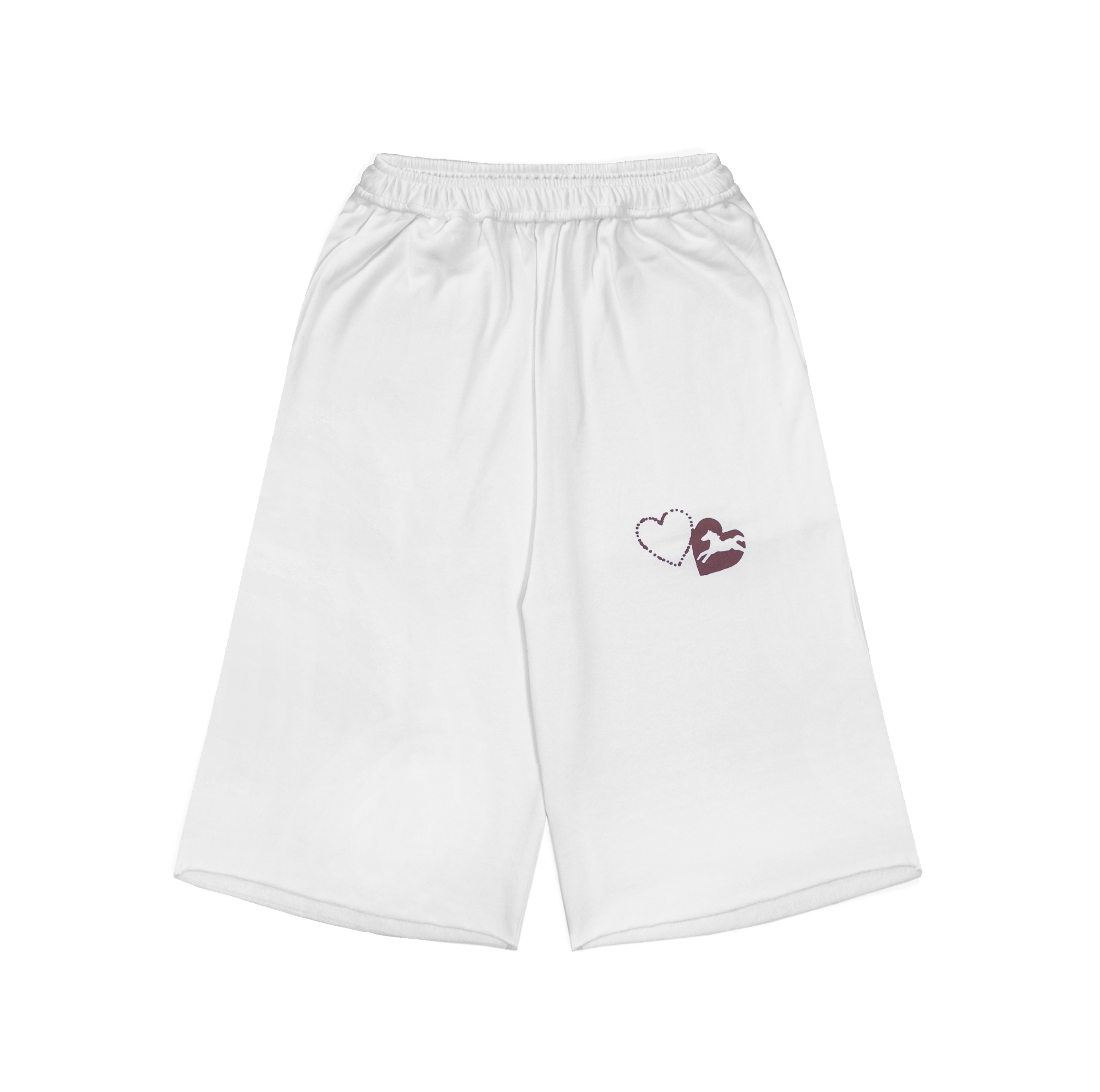 Spencer - Cropped Sweatpants Lucky White