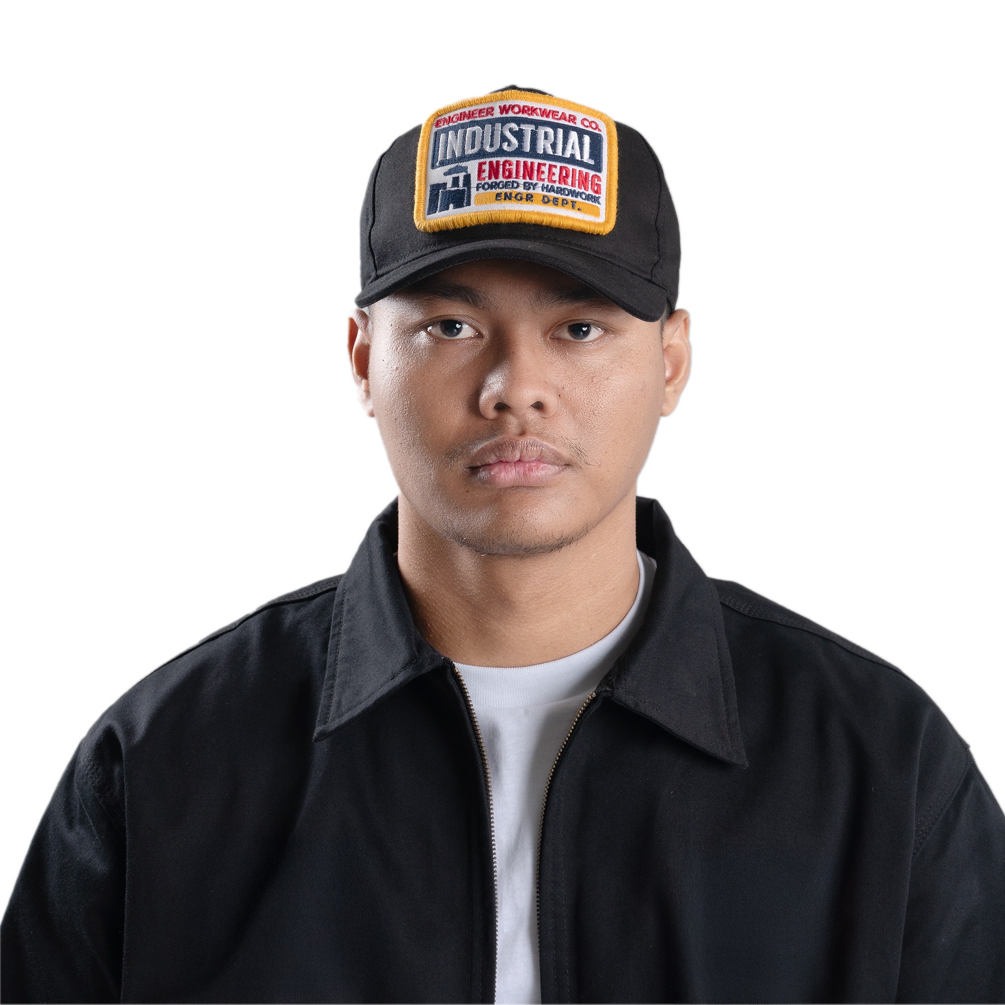 Beader Engr Dept Series Black Industrial Cap