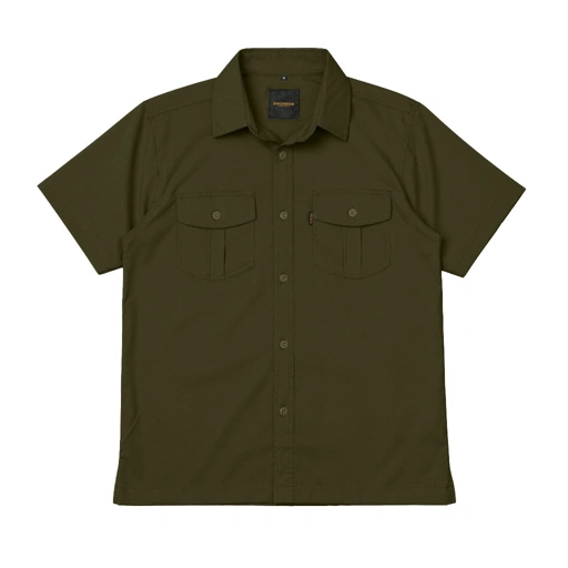 Engineer Workwear Refrige Olive Quickdry Workshirt Hijau Pekat Kemeja Pria Mudah Kering dan Ringan