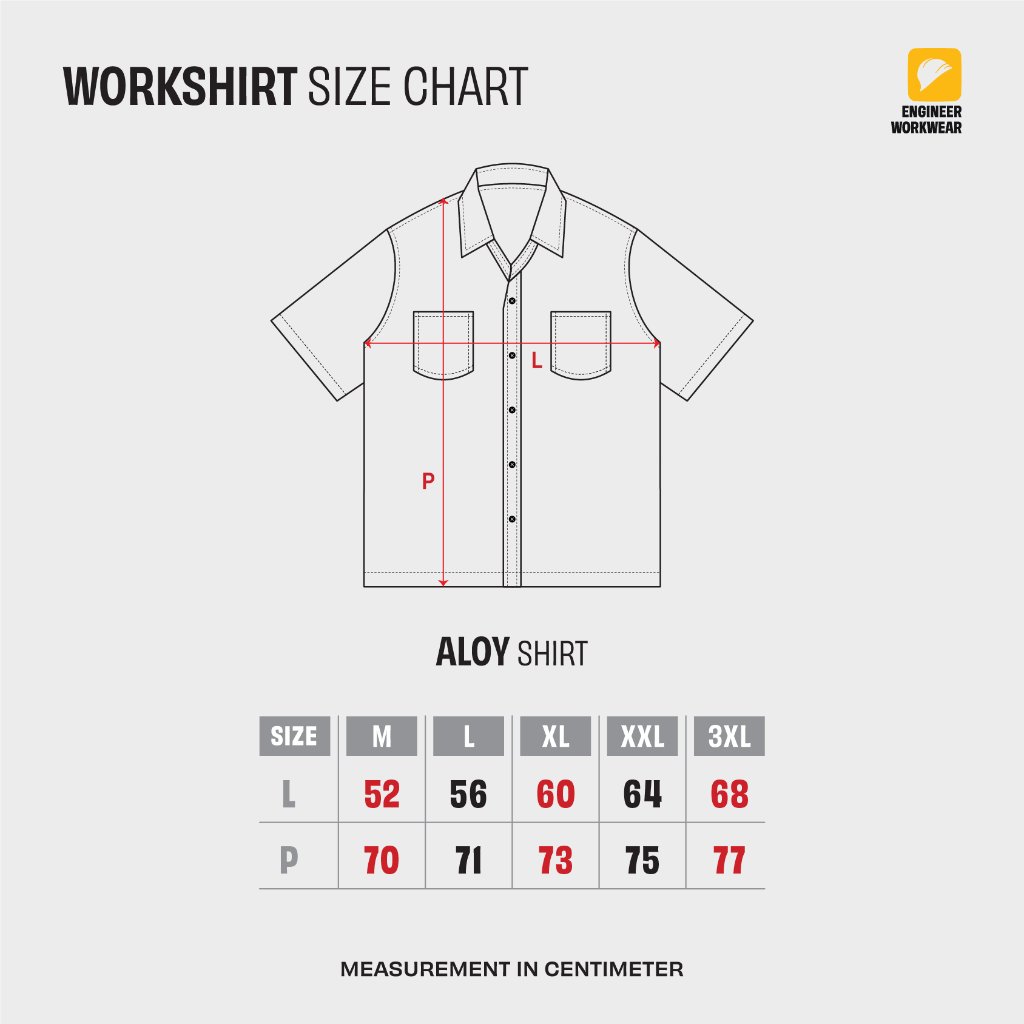 Engineer Workwear Alloy Open Collar Workshirt Navy Biru Dongker Kemeja Pria American Drill Patch Bordir Kerah Lebar