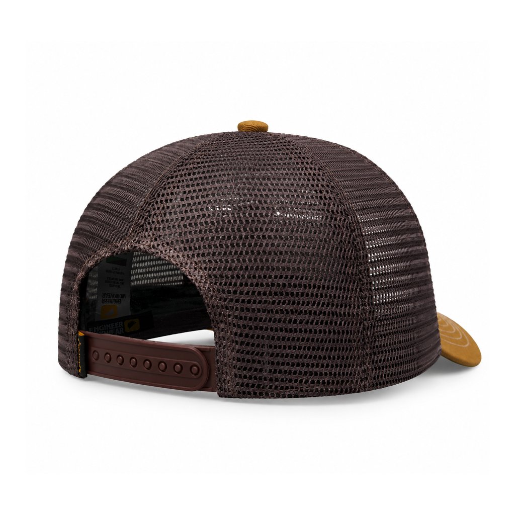Engineer Workwear - Tread Trucker Caps - Patch Bordir | Topi Trucker Brown Unisex All Size