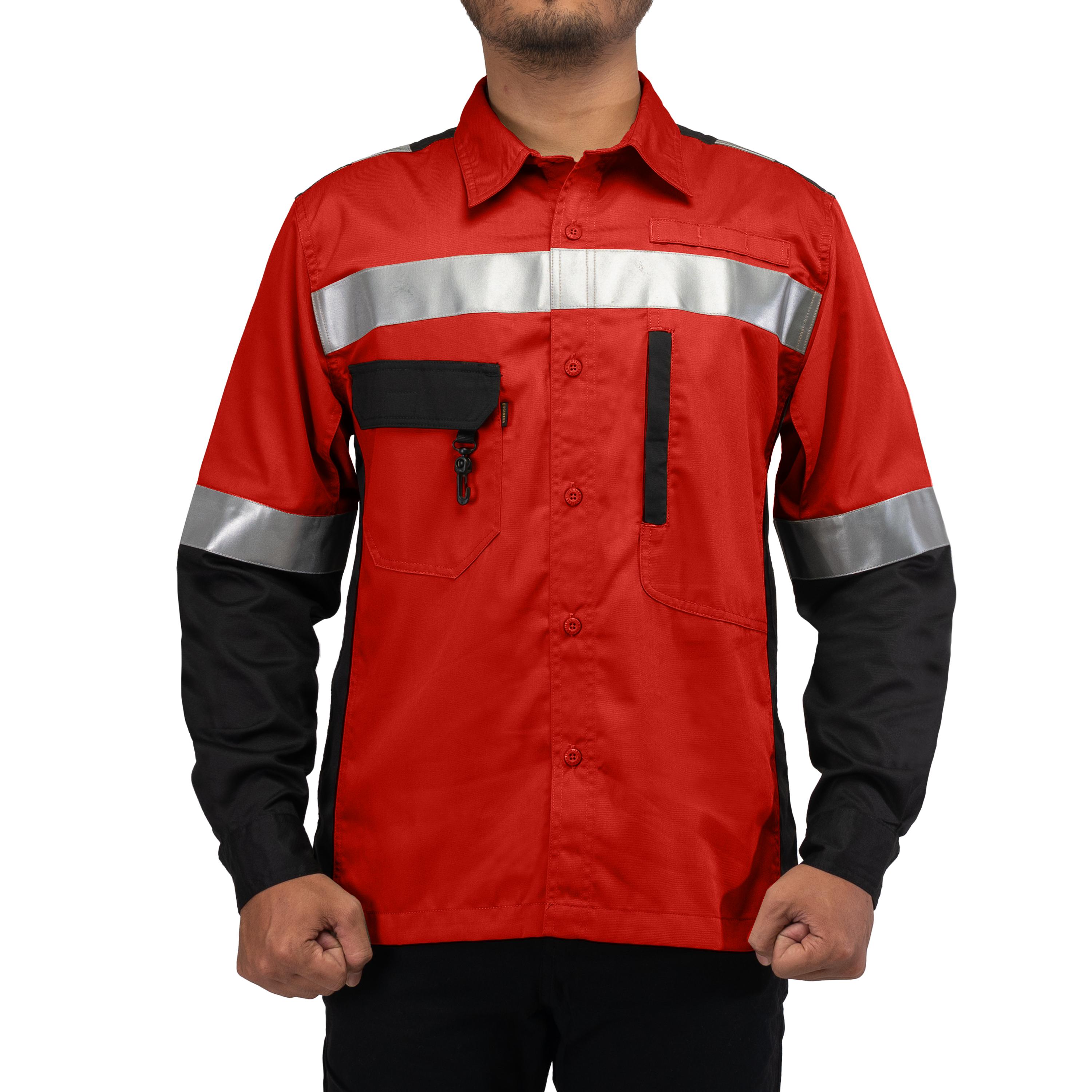 ERBIUM RED - Safety Reflector Fieldshirt