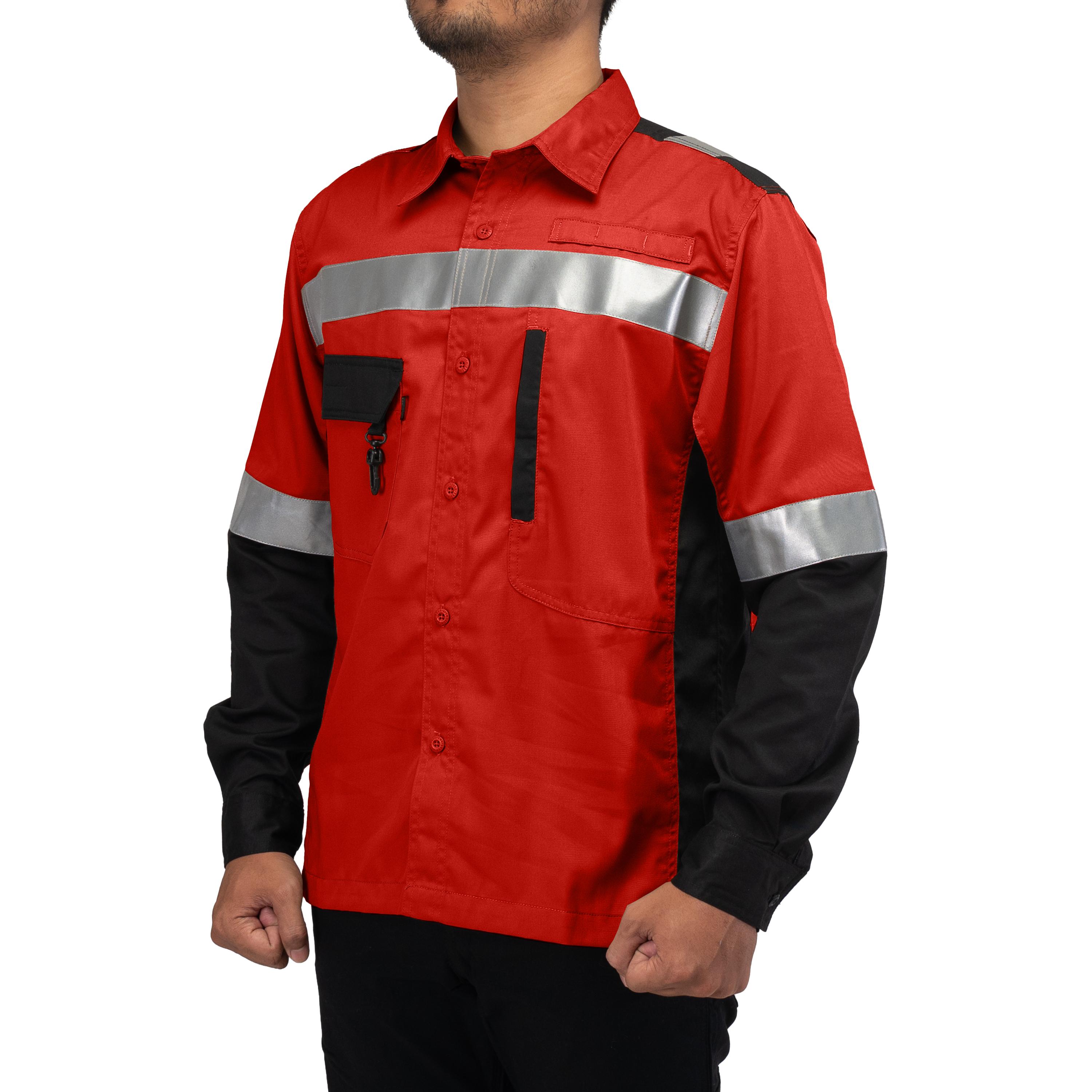ERBIUM RED - Safety Reflector Fieldshirt