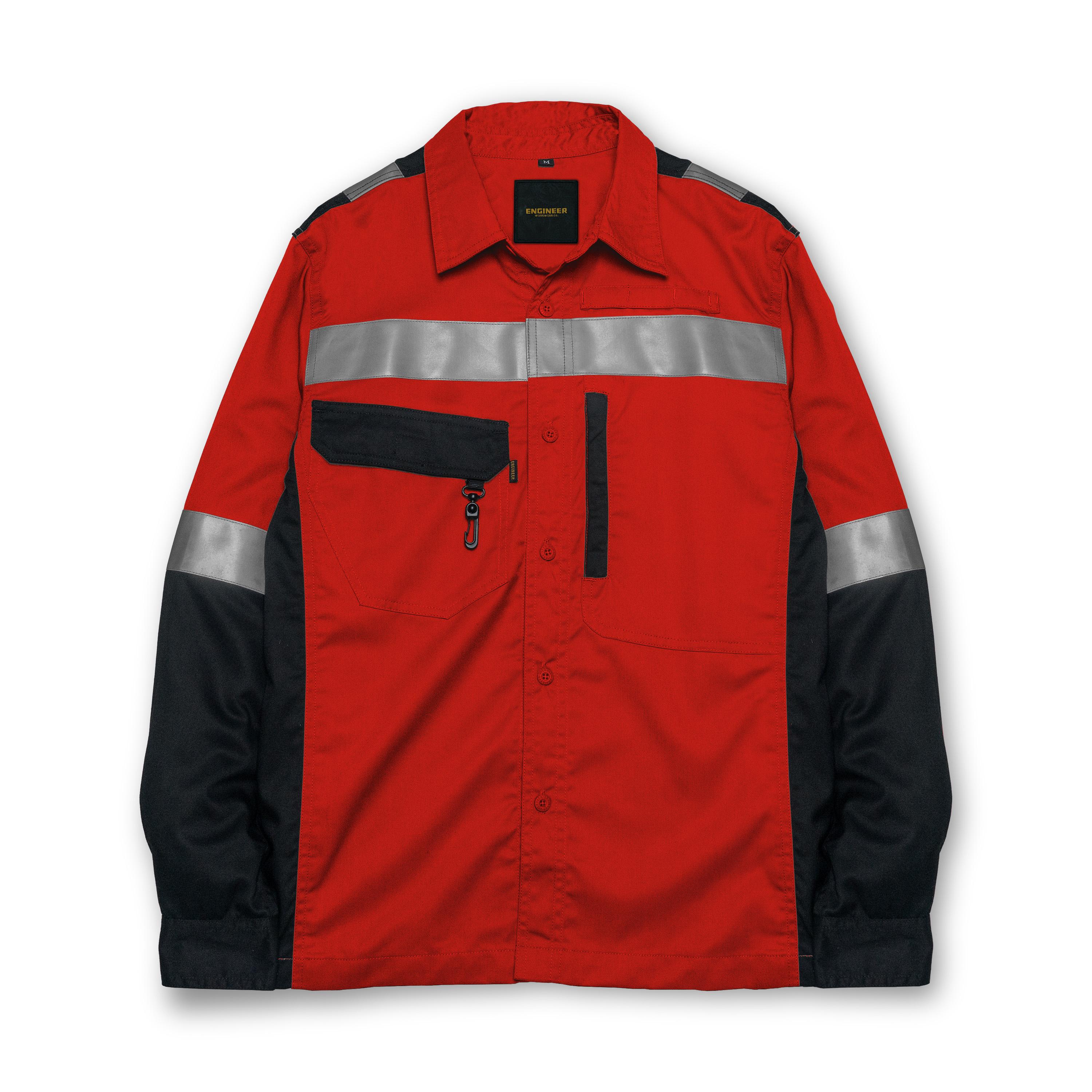 ERBIUM RED - Safety Reflector Fieldshirt