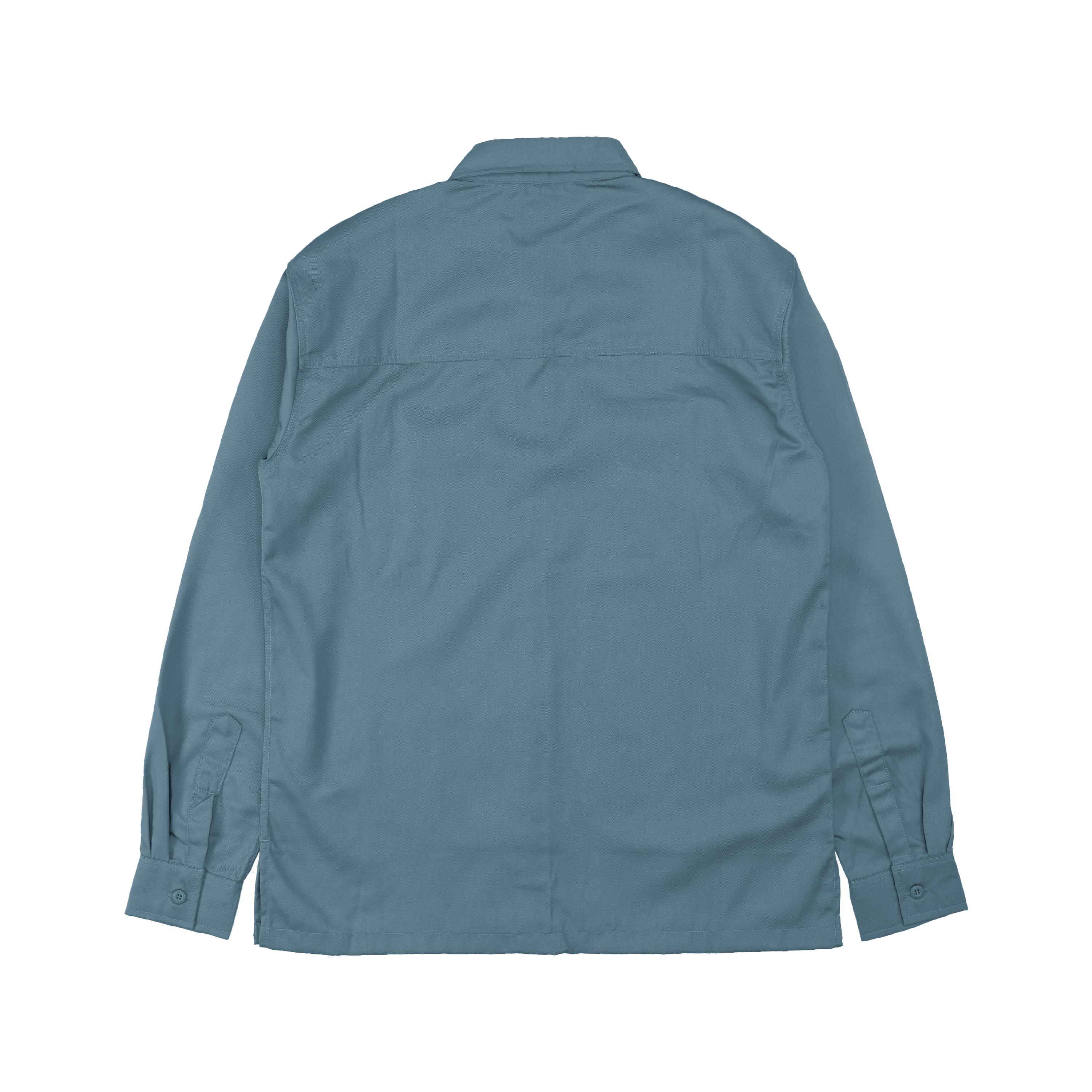 BASIC PEACOCK BLUE LS - Workshirt Basic Regular