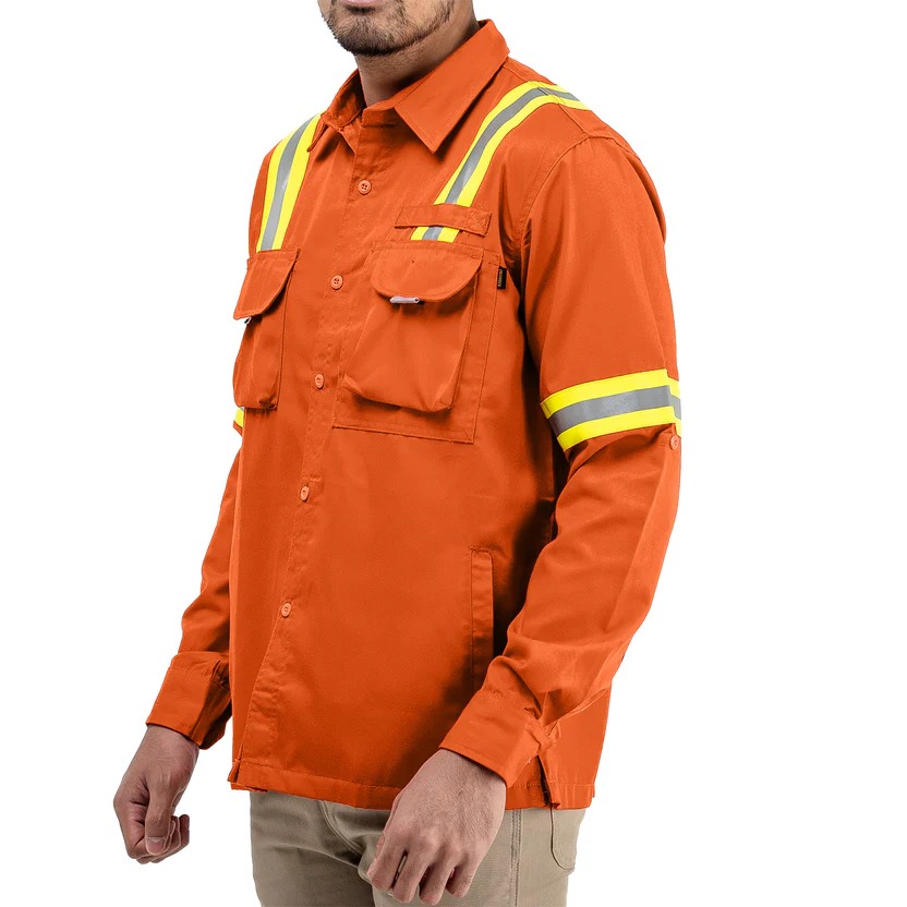 LOGGING ORANGE - Safety Reflector Fieldshirt