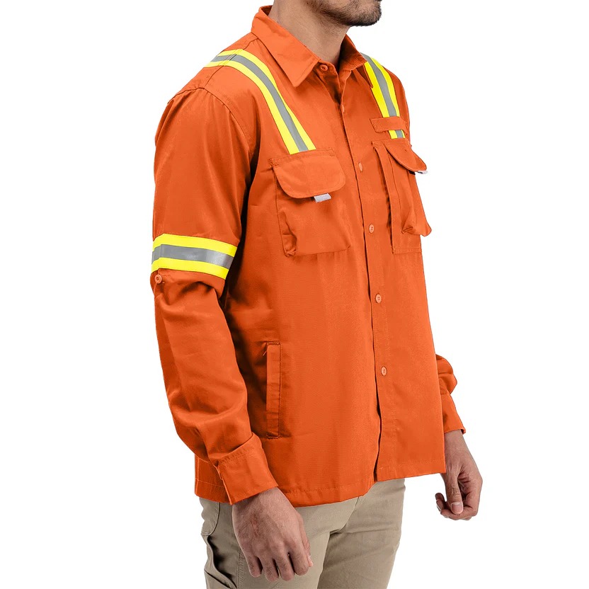 LOGGING ORANGE - Safety Reflector Fieldshirt
