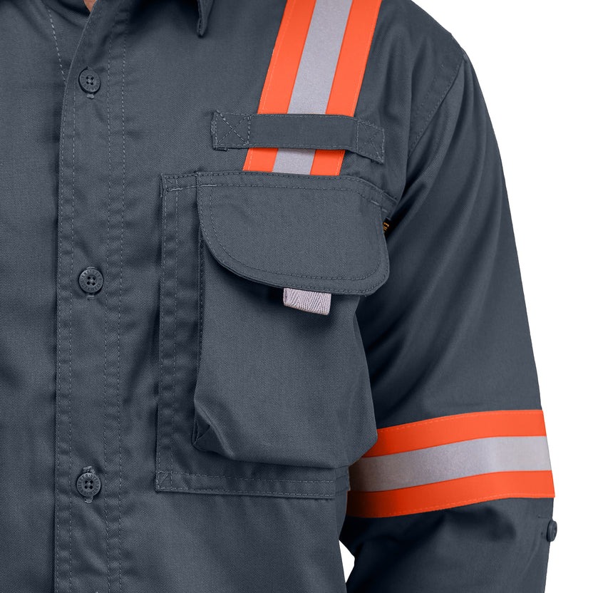 LOGGING CHARCOAL - Safety Reflector Fieldshirt