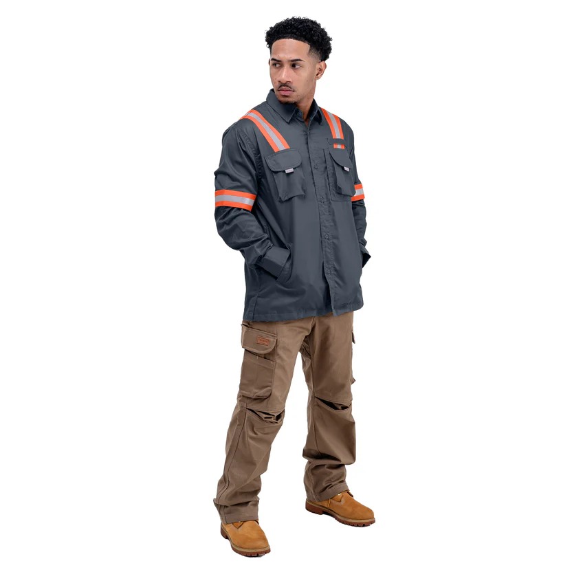 LOGGING CHARCOAL - Safety Reflector Fieldshirt