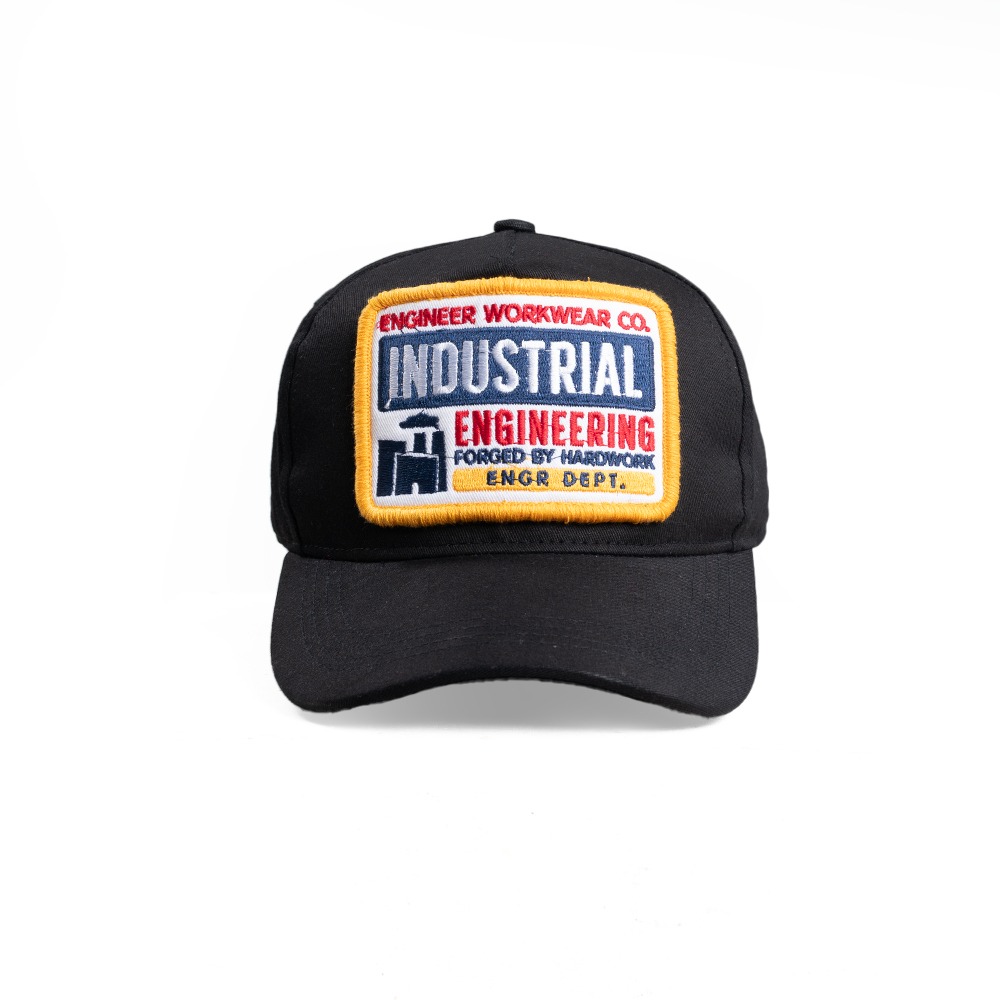 Beader Engr Dept Series Black Industrial Cap