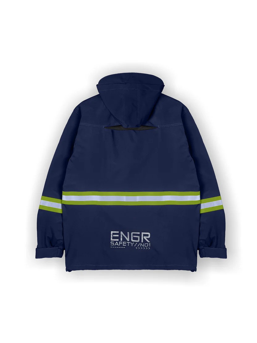 STRAIN NAVY - Reflector Jacket Water Repellent