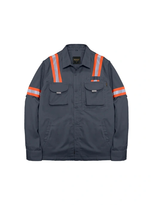 Image of LOGGING CHARCOAL - Safety Reflector Fieldshirt