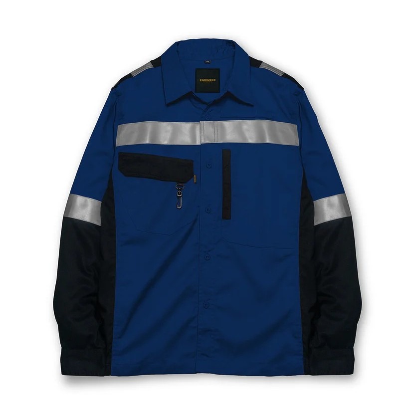 ERBIUM BLUE - Safety Reflector Fieldshirt