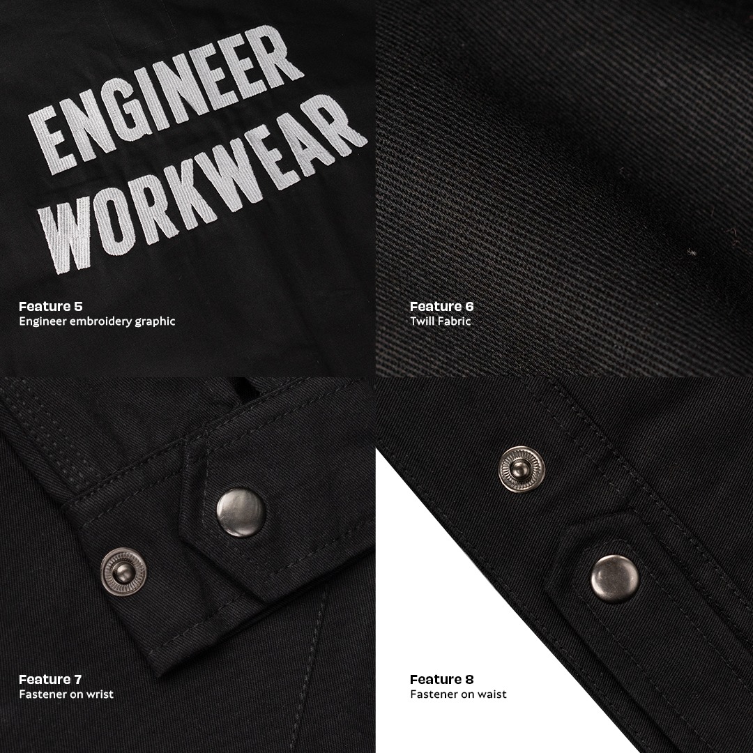 FREIGHT BLACK - Casual Workjacket