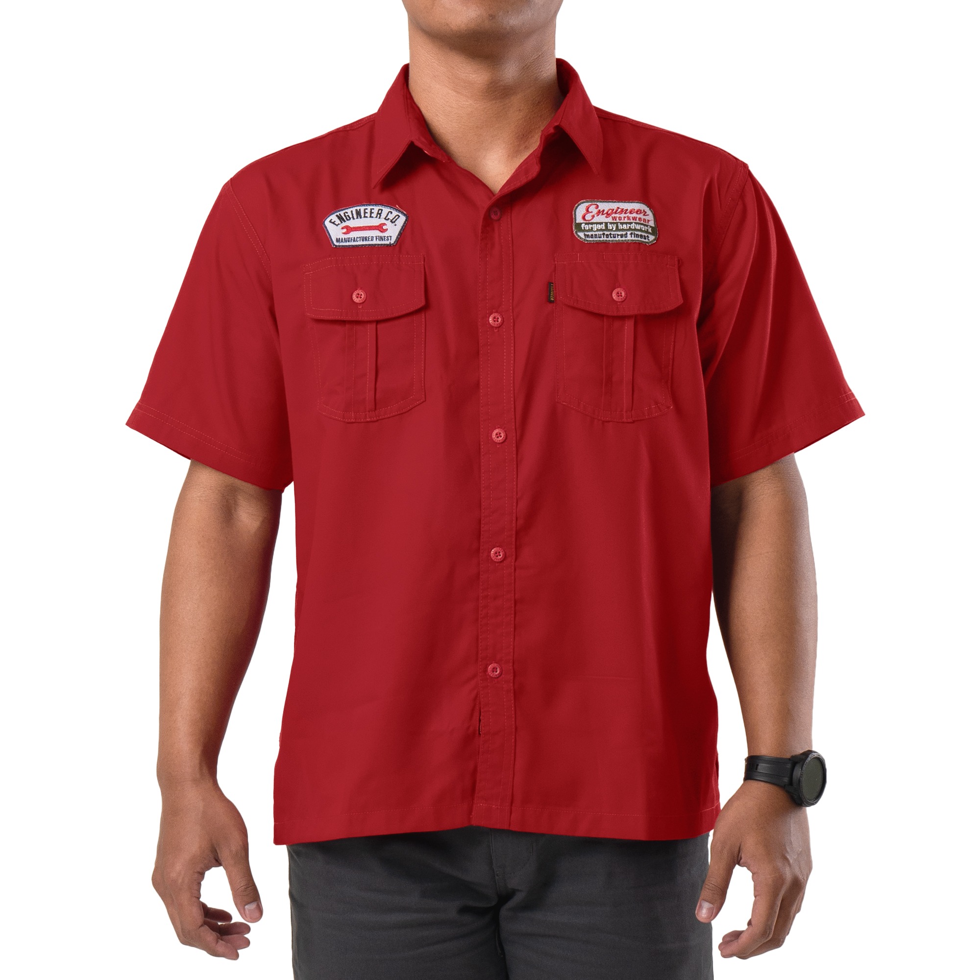 Garnet Workshirt Kemeja Lapangan Lengan Pendek Reguler Fit