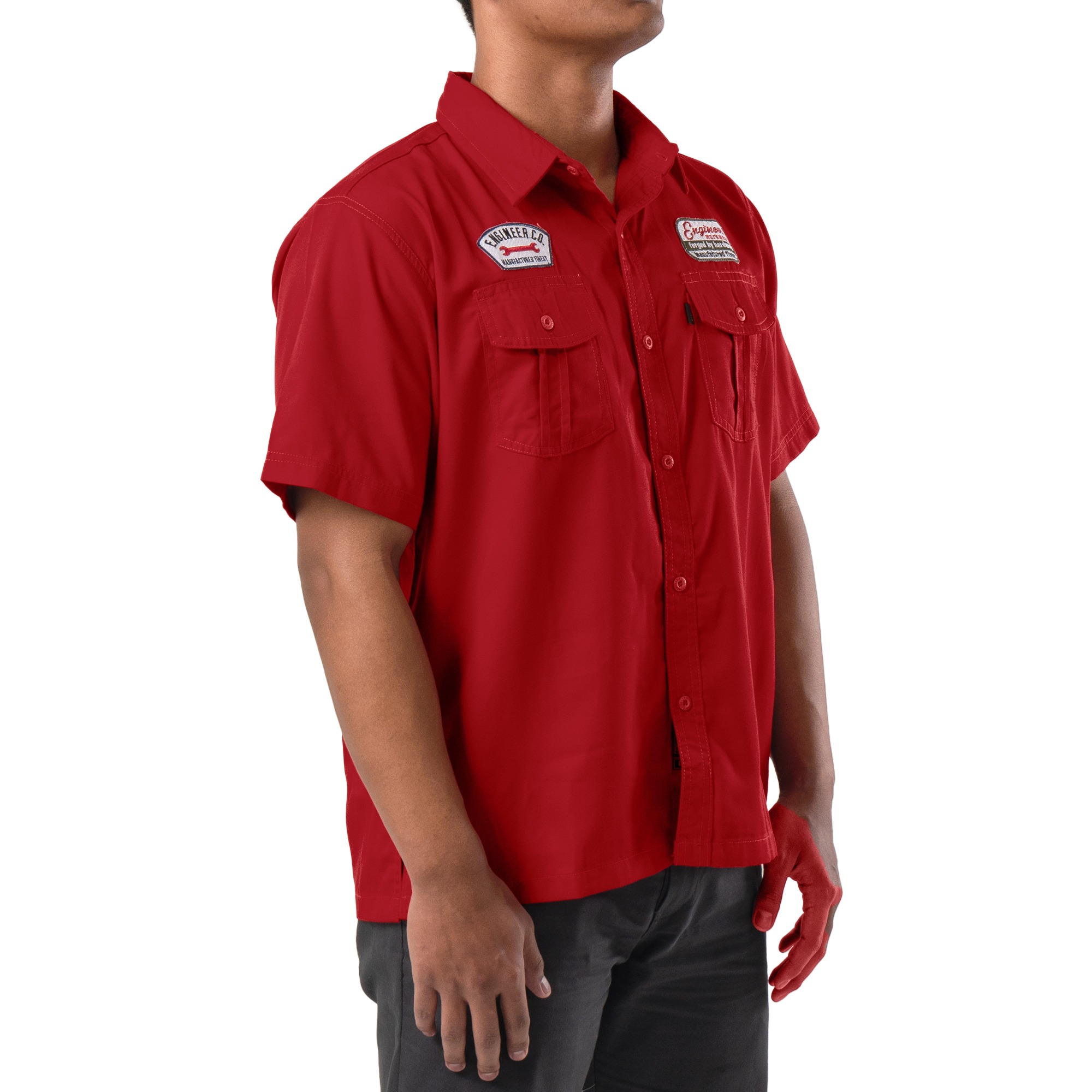 Garnet Workshirt Kemeja Lapangan Lengan Pendek Reguler Fit