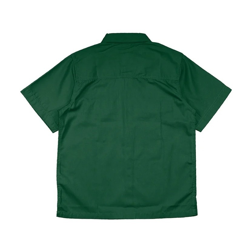 BASIC GREEN - Workshirt Basic Regular Short Sleeve